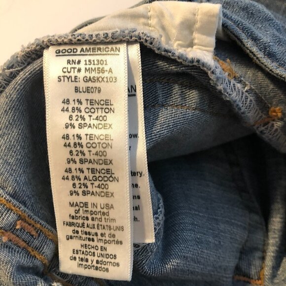 Good American Raw Hem Denim Jean Skirt - Picture 5 of 5